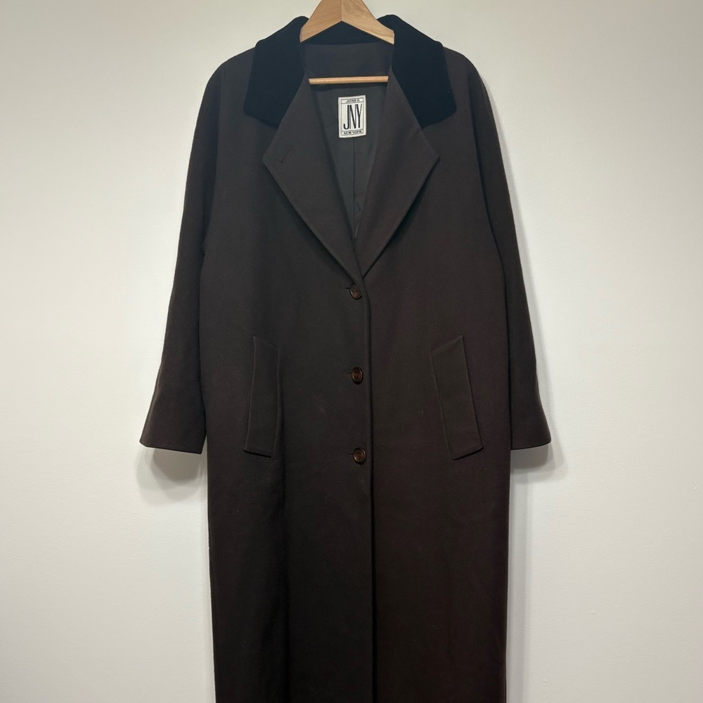 Vintage Jones New York Brown Wool Coat